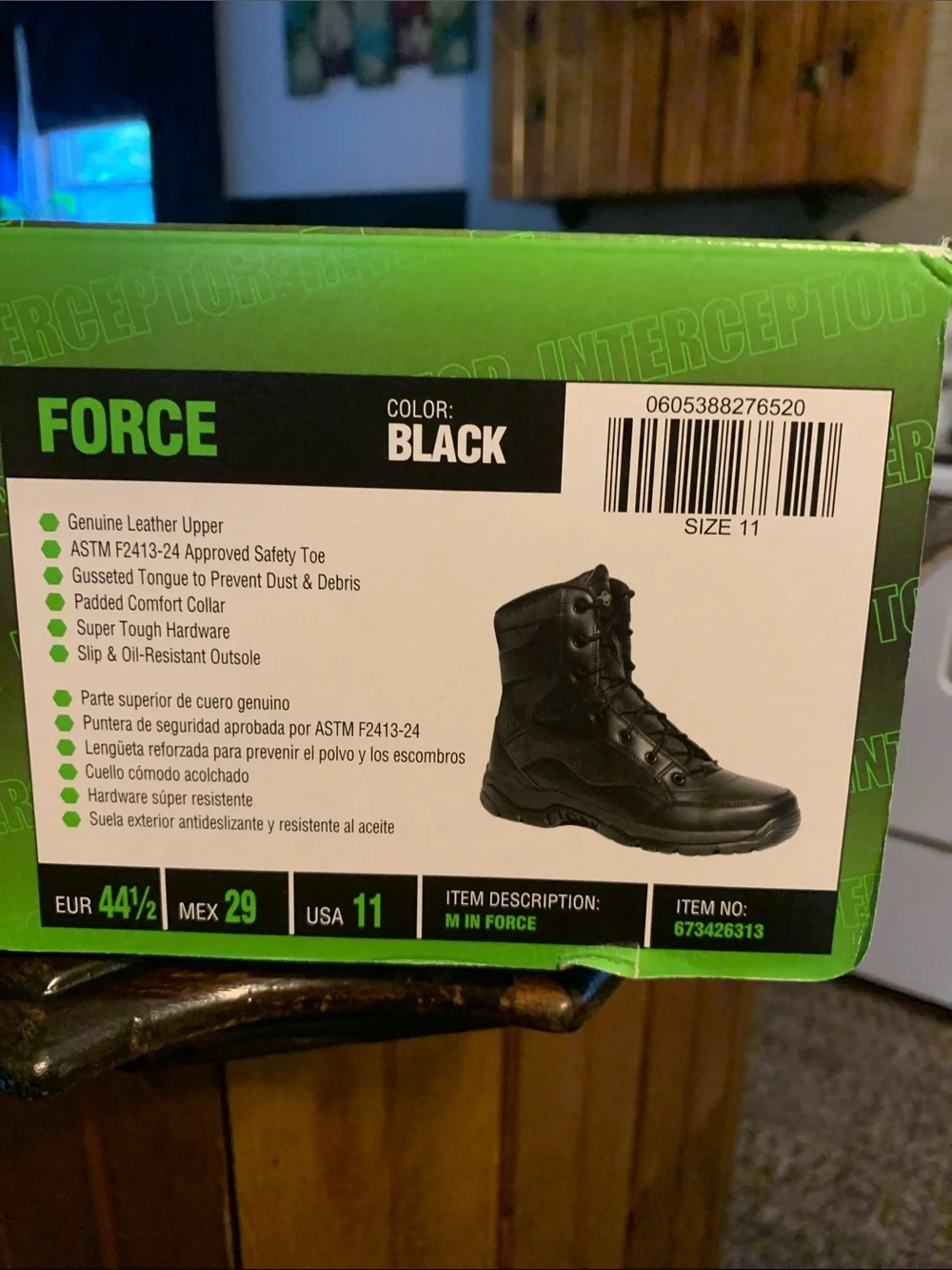 Steel toe boots size 11